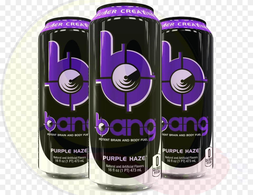 Bang Purple Haze Bang Black Cherry Vanilla Energy Drink, Can, Tin Free Transparent Png