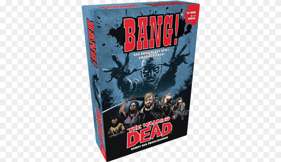 Bang Walking Dead Card Game, Book, Publication, Adult, Male Free Transparent Png