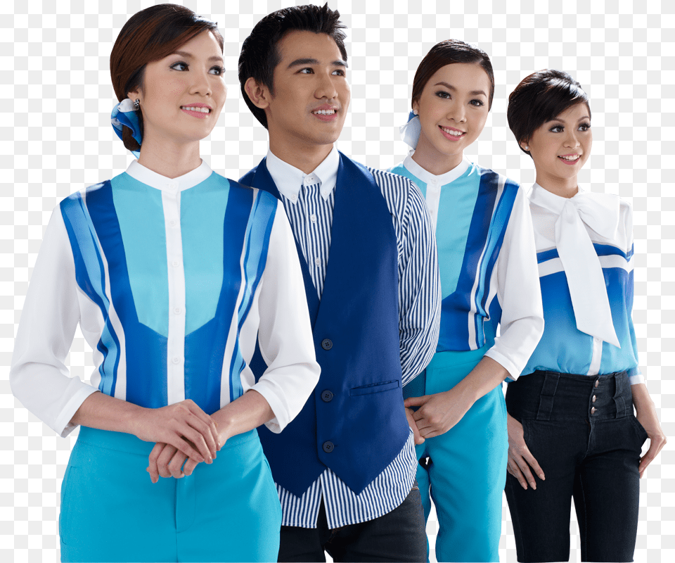 Bangkok Airways Cabin Crew, Long Sleeve, People, Person, Shirt Free Transparent Png