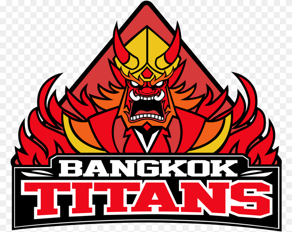 Bangkok Titans Logo, Emblem, Symbol, Dynamite, Weapon Png