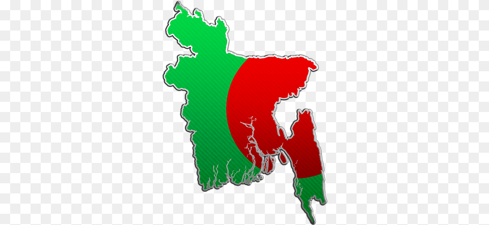 Bangladesh Is A Parliamentary Democracy With An Elected Bangladesh Map Flag, Chart, Plot, Atlas, Diagram Free Transparent Png