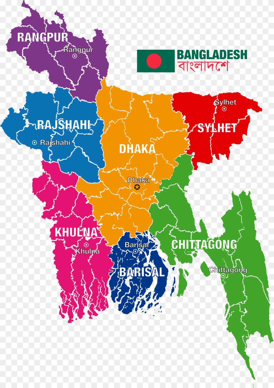 Bangladesh Political Map Clip Arts Political Map Bangladesh Map, Atlas, Chart, Diagram, Plot Png Image
