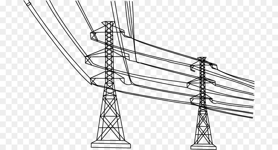 Bangladesh Power Grid Transmission Line Electricity Transmission, Cable, Power Lines, Utility Pole, Electric Transmission Tower Png