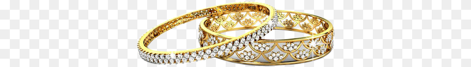 Bangle Gold And Dimond Six Bangles Without Background, Accessories, Jewelry, Ornament, Chandelier Free Transparent Png