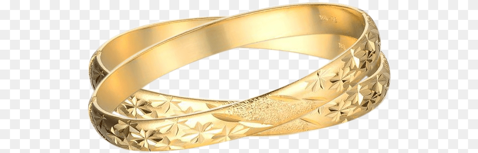 Bangle Gold Image Seven Yellow Gold Plated Bracelet Open Bangle Wedding Bride, Accessories, Jewelry, Ornament, Bangles Free Png
