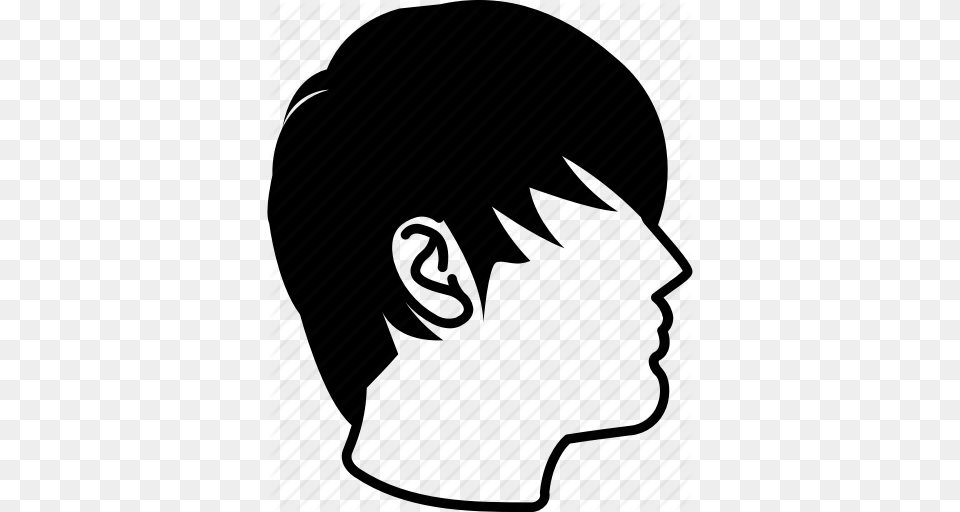 Bangs Emo Fringe Hair Hairstyle Long Rocker Icon, Head, Person, Book, Comics Free Transparent Png