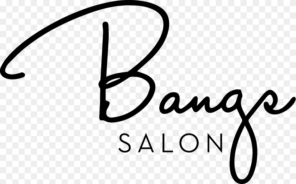 Bangs Logo Calligraphy, Silhouette, Stencil, Lighting Png Image