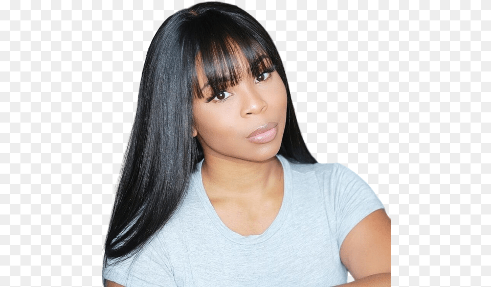 Bangs With Weave, Hair, Black Hair, Person, Face Free Transparent Png