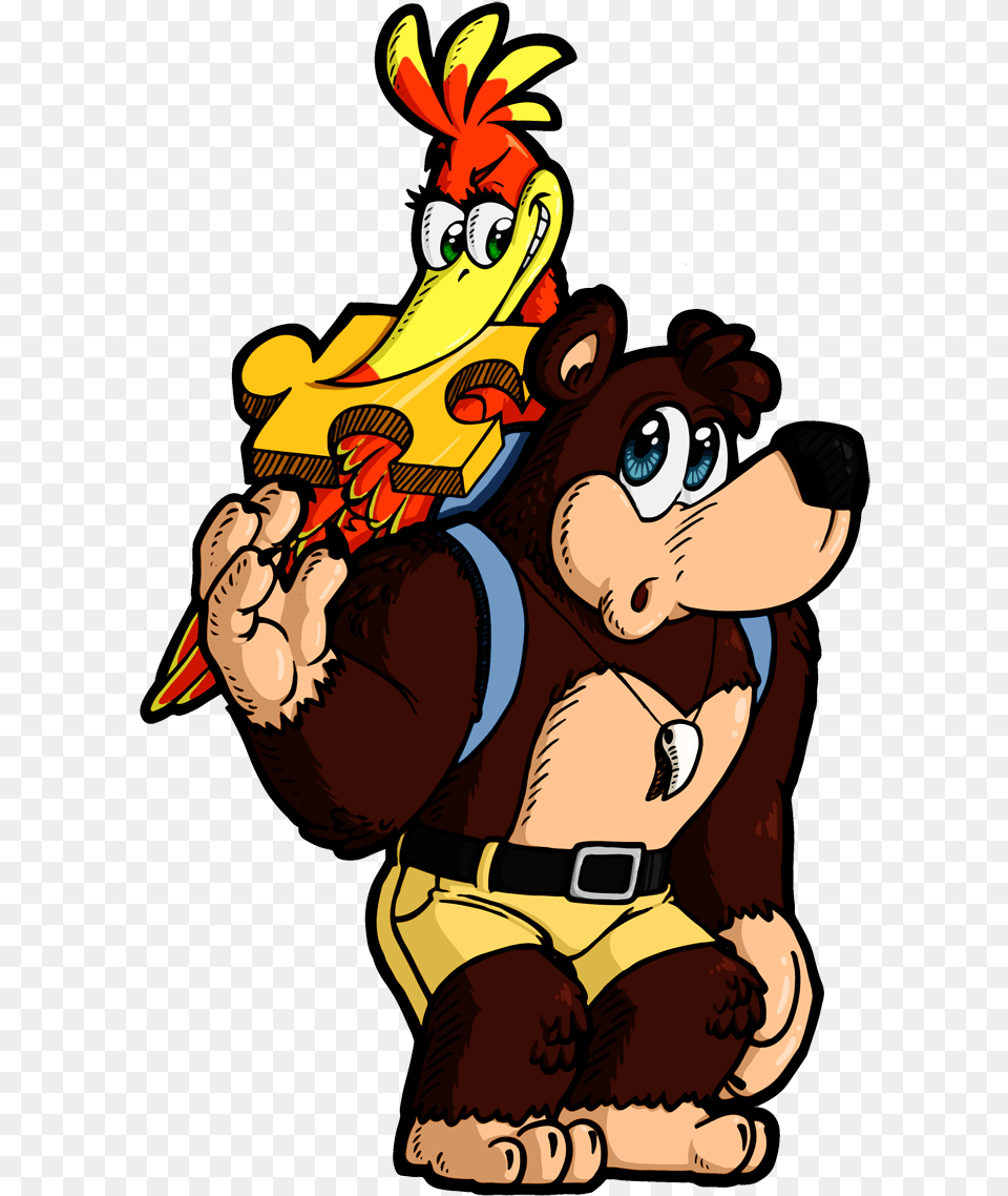 Banjo Kazooie Banjo Kazooie, Cartoon, Baby, Person, Face Png Image