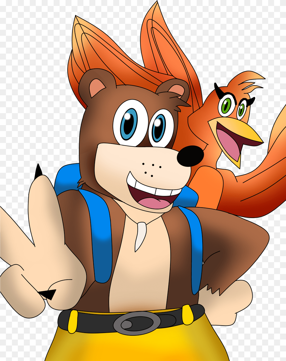 Banjo Kazooie Cartoon, Baby, Person Free Png