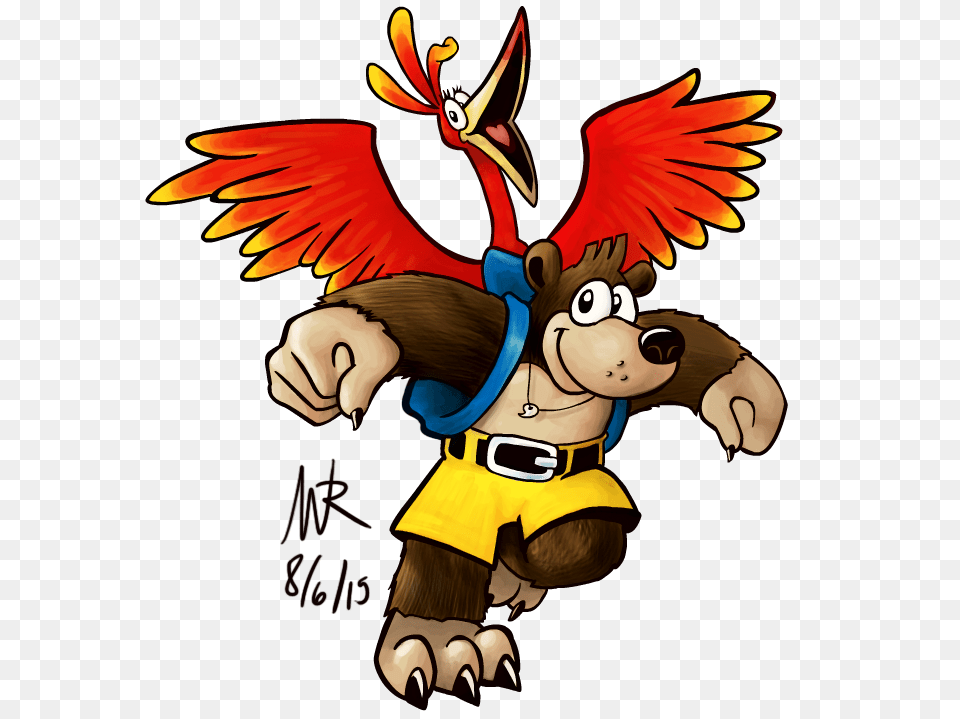 Banjo Kazooie For Smash, Cartoon, Baby, Person, Book Free Transparent Png