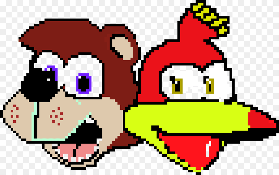 Banjo Kazooie Pixel Duo Remake Banjo Kazooie, Qr Code Png