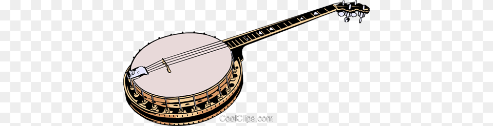 Banjo Royalty Vector Clip Art Illustration, Musical Instrument Free Png