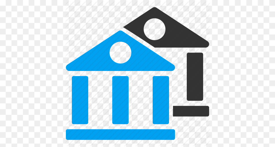 Bank Banking Building House Museum Property Real Estate Icon, Architecture, Pillar, Parthenon, Person Png Image