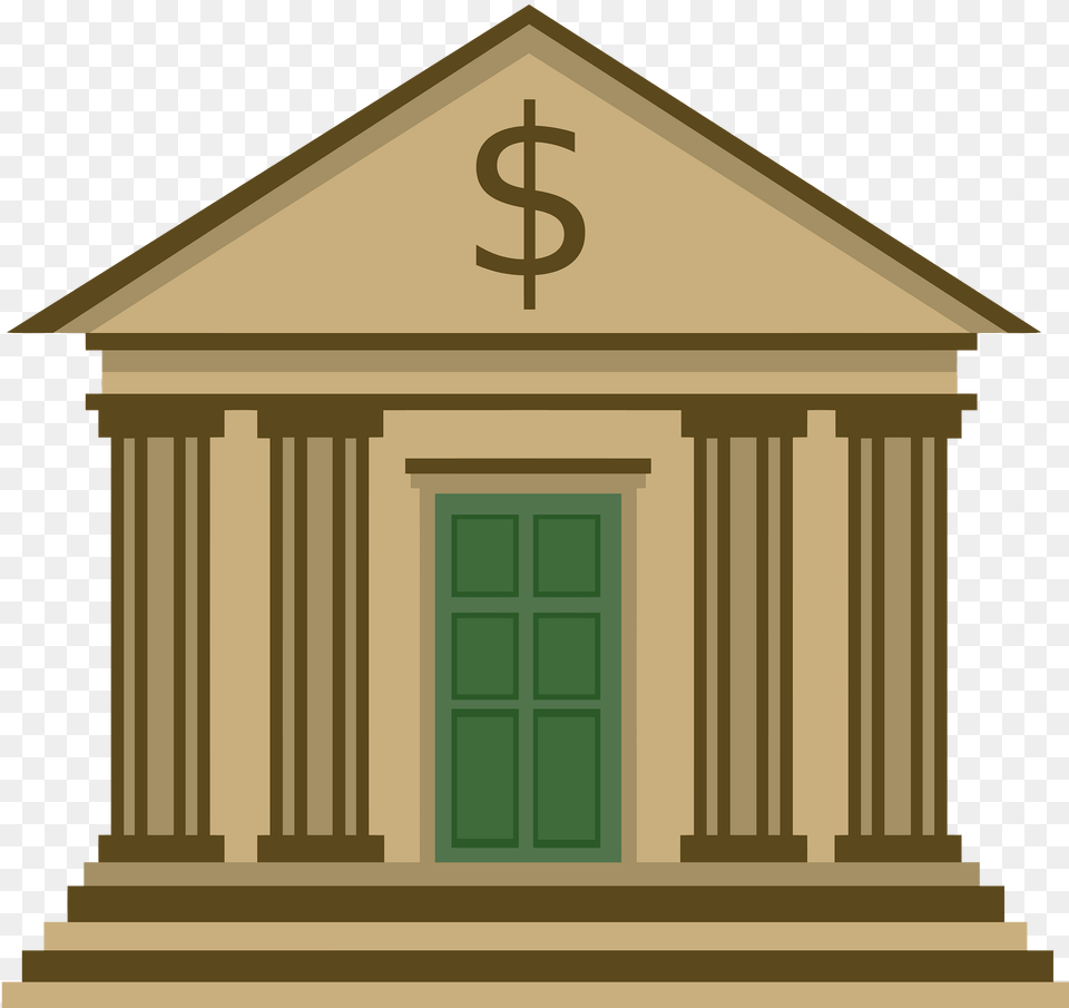 Bank Building American Dollar Clipart, Architecture, Pillar, Prayer, Shrine Free Png Download
