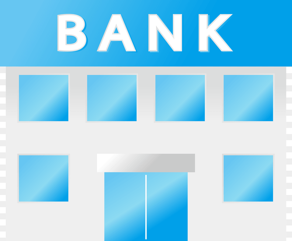 Bank Building Clipart, Text Free Png
