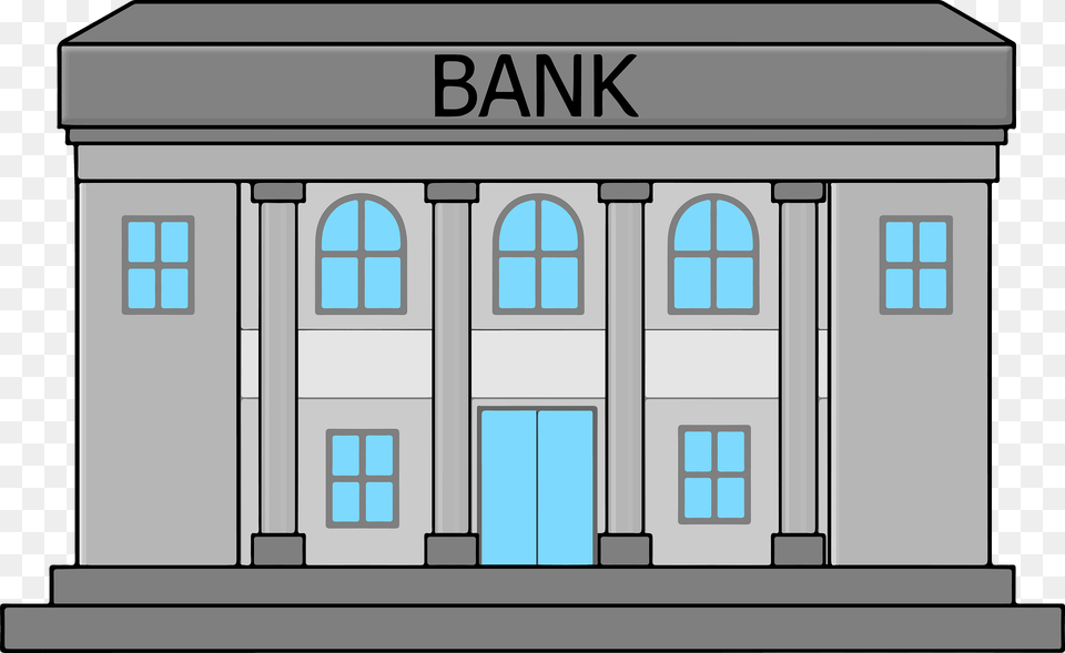 Bank Building Clipart, Architecture, Office Building, Scoreboard, Urban Free Png Download