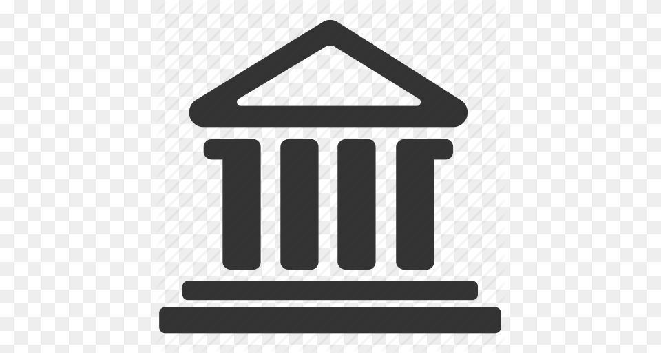 Bank Building Court Judge Judiciary Museum Tribunal Icon, Architecture, Pillar, Parthenon, Person Free Png Download