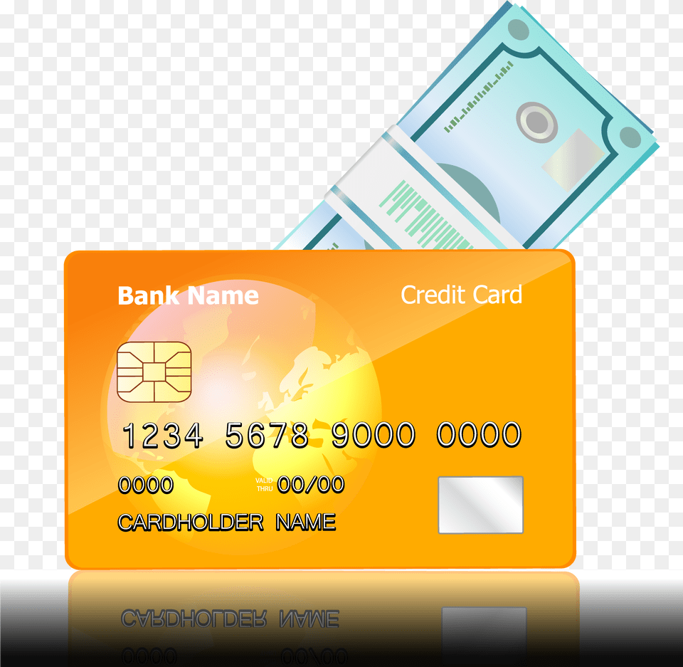 Bank Card Credit Card Money Banknote Background Icon Debit Card, Text, Credit Card, Business Card, Paper Free Png Download