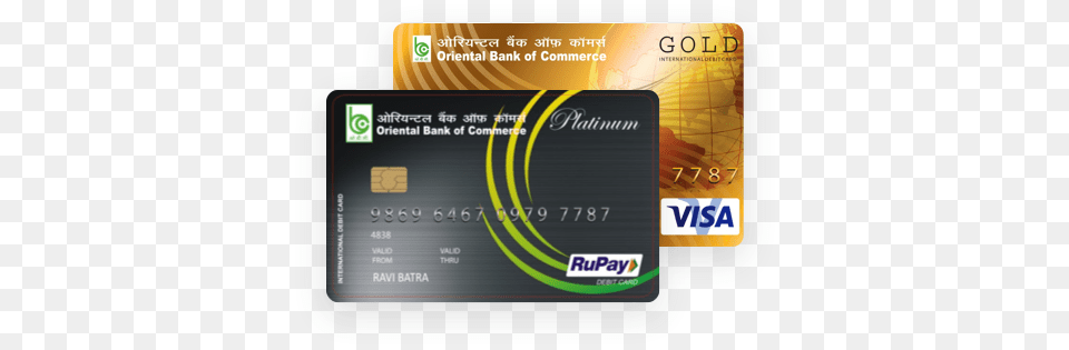 Bank Card Rupay Debit Card Oriental Bank Of Commerce, Text, Credit Card Free Transparent Png