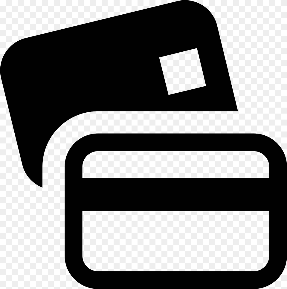 Bank Cards Icon Black Credit Card Icon, Gray Free Png Download