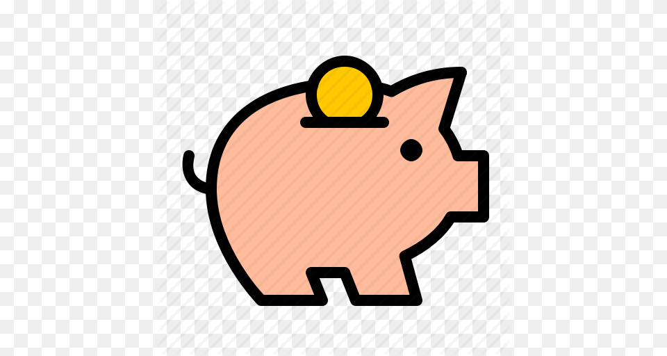 Bank Cash Coin Finance Money Pig Icon, Piggy Bank Free Transparent Png