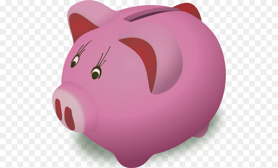 Bank Clipart Money Management Pink Piggy Bank Clip Art, Piggy Bank, Clothing, Hardhat, Helmet Free Png