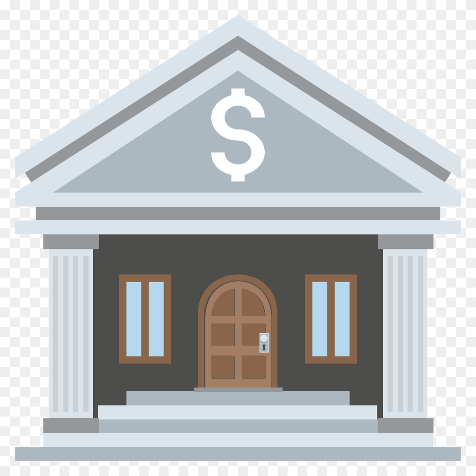 Bank Emoji Clipart, Architecture, Building, Housing, House Free Transparent Png