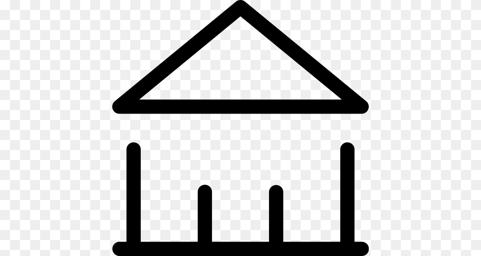 Bank Icon Bank Building Icon With And Vector Format For, Gray Png Image