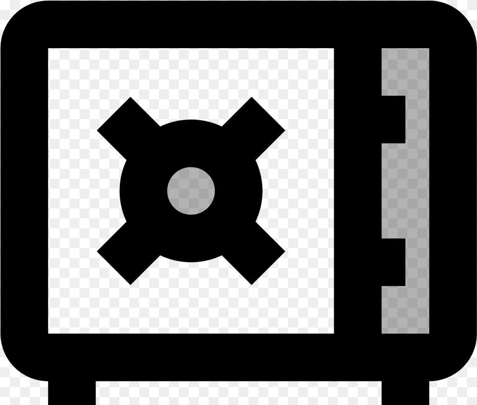 Bank Icon Circle, Gray Free Transparent Png