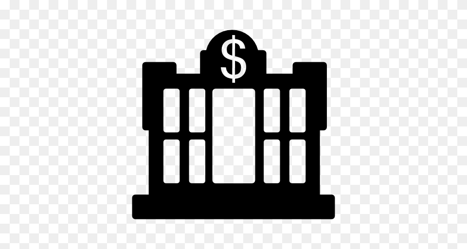 Bank Icon Royalty Stock Photos Stencil, Gate Png Image