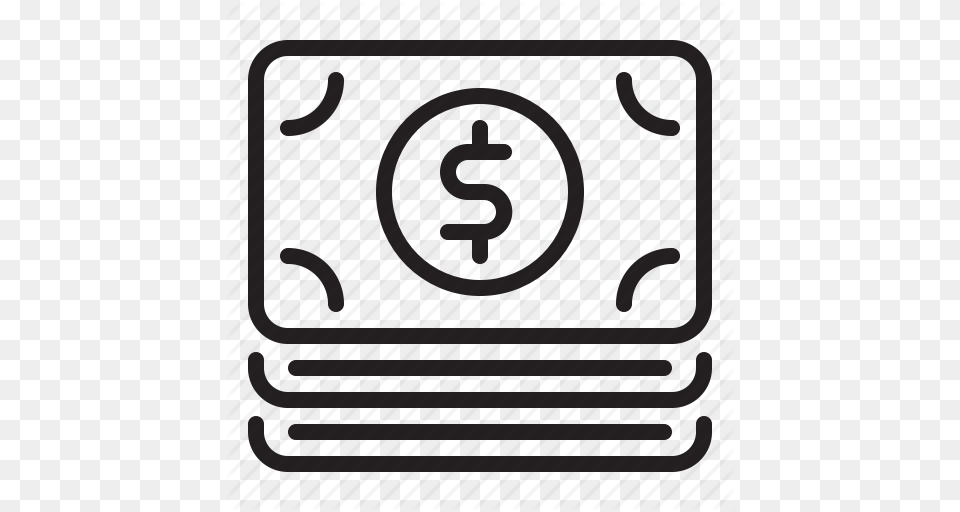Bank Money Payment Pile Icon, Gate, Text, Number, Symbol Free Png