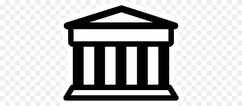Bank Pictogram Vector Clip Art, Architecture, Pillar, Building, Parthenon Free Png