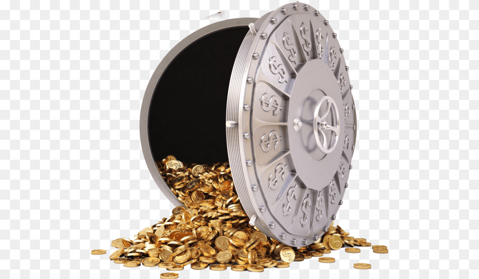 Bank Vault, Treasure, Coin, Money Free Png