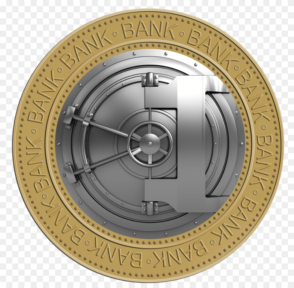 Bank Vault, Coin, Money Free Png