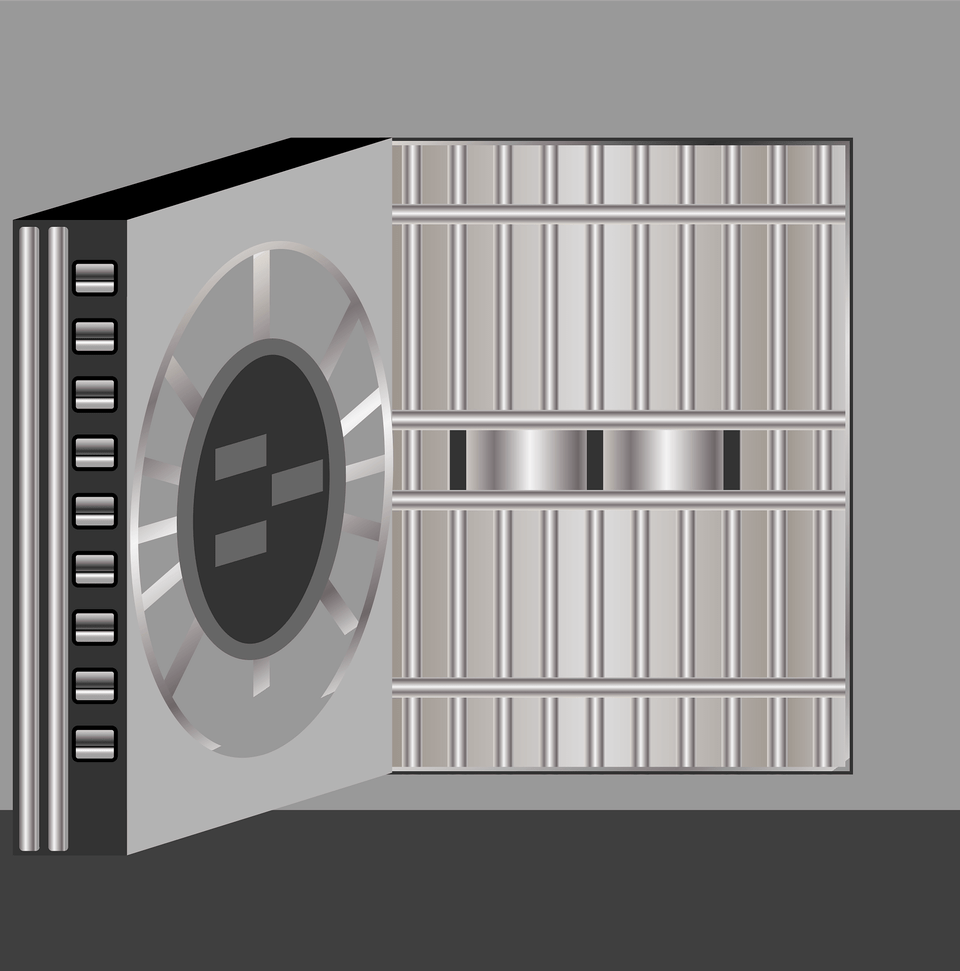Bank Vault Grayscale Clipart, Gate, Electronics Png Image