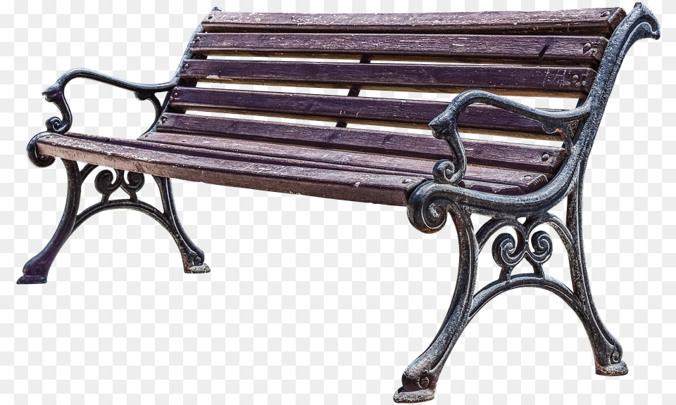Bank Wooden Bench Rest Bench Seat Click, Furniture, Park Bench Free Png Download