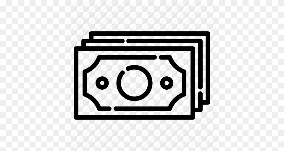 Banking Business Currency Dollar Finance Investments Money Icon, Cassette, Architecture, Building Free Png Download