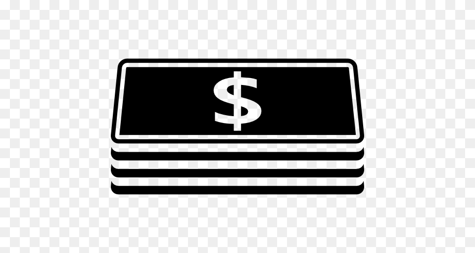 Banknotes Money Business Banking Bills Bank Money Currency Icon, Stencil, Text, Symbol Png Image