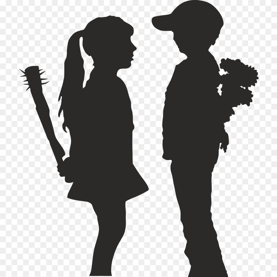 Banksy Boy Meets Girl, Silhouette, Adult, Wedding, Person Free Png Download