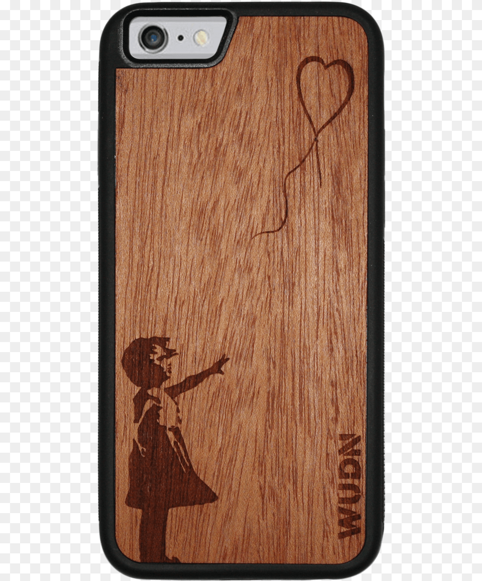 Banksy Girl With Balloon, Electronics, Mobile Phone, Phone, Wood Free Png Download