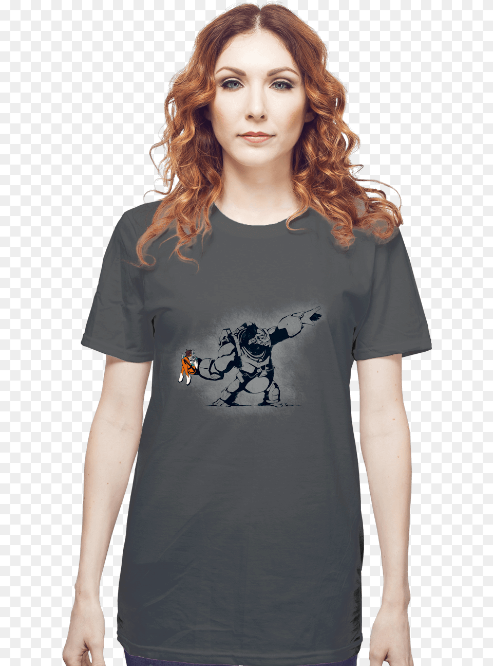 Banksy Overwatch Shirt, Clothing, T-shirt, Adult, Person Png Image