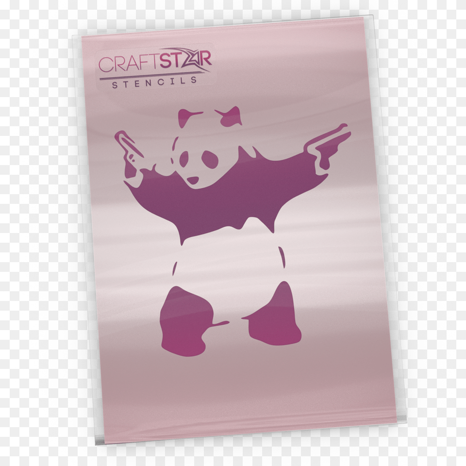 Banksy Panda Stencil Gangster Panda, Advertisement, Animal, Cattle, Cow Free Transparent Png
