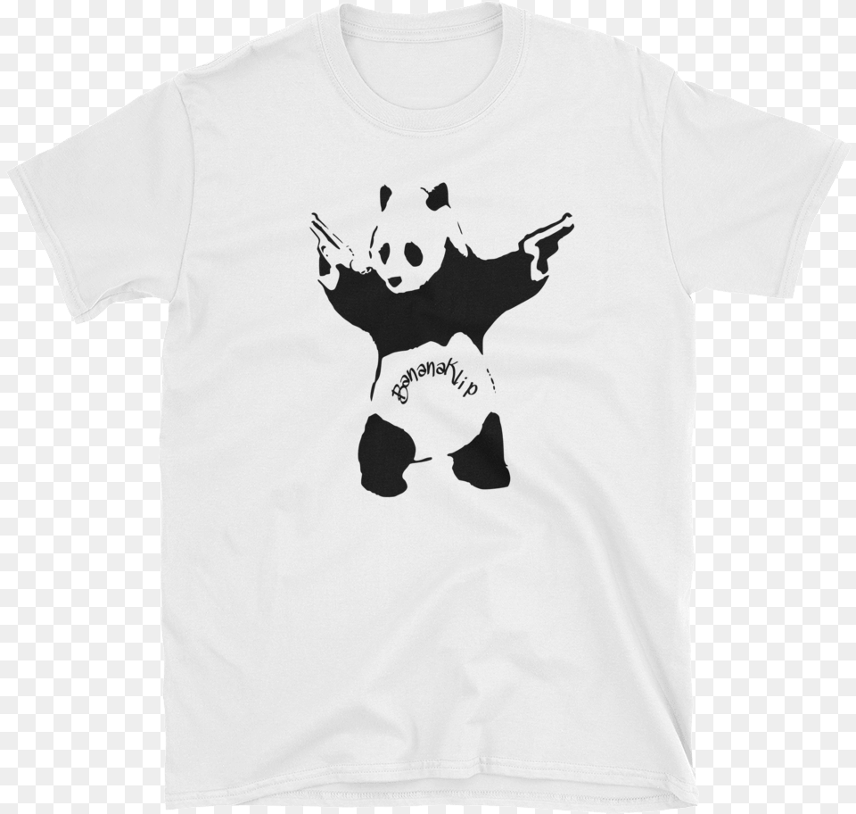 Banksy Panda With Guns, Clothing, T-shirt, Animal, Bear Free Png