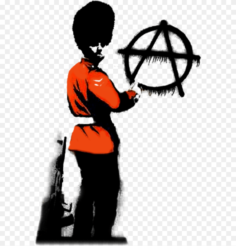 Banksy Red Guard Anarchypreviewclass Mw 100 Mh 100 Banksy, Photography, Clothing, Sleeve, Long Sleeve Free Png Download