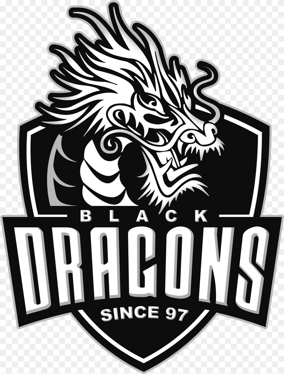 Banned From Overwatch Black Dragons E Sports, Logo, Emblem, Symbol Free Png Download