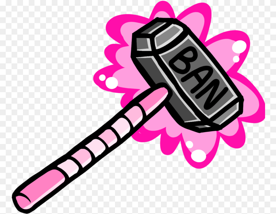 Banned Hammer Clipart Free Library Transparent Emoji Discord, Device, Tool, Mallet, Dynamite Png