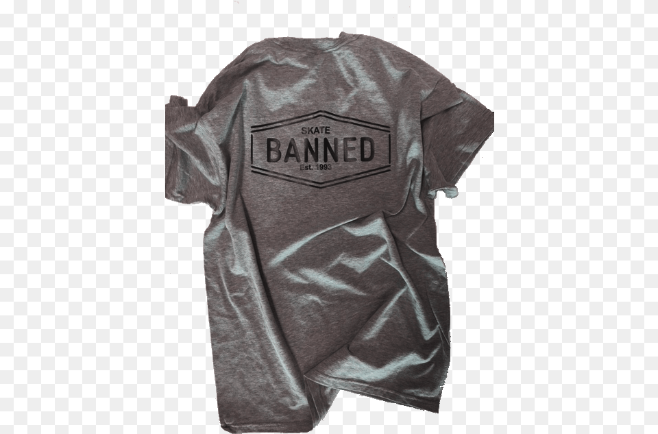 Banned Skate Pocket T Shirt Series Leather, Clothing, T-shirt Png Image