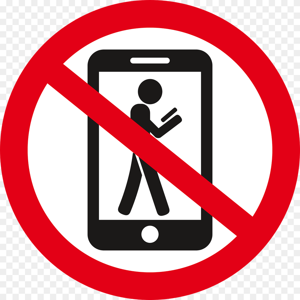 Banned The Prohibition Of The Ban On Phone Use No Icon Cm S Dng In Thoi, Sign, Symbol, Electronics, Mobile Phone Free Png Download