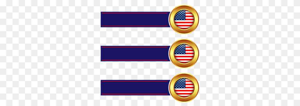 Banner American Flag, Flag, Gold Png Image